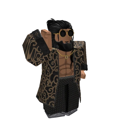 Onyx Patterned Robe